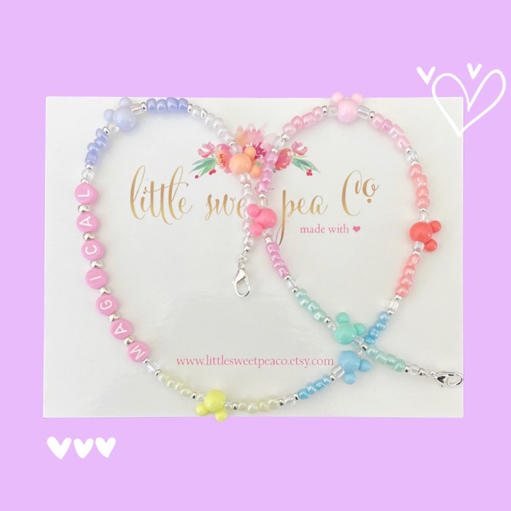 Rainbow Mickey Mouse Necklace